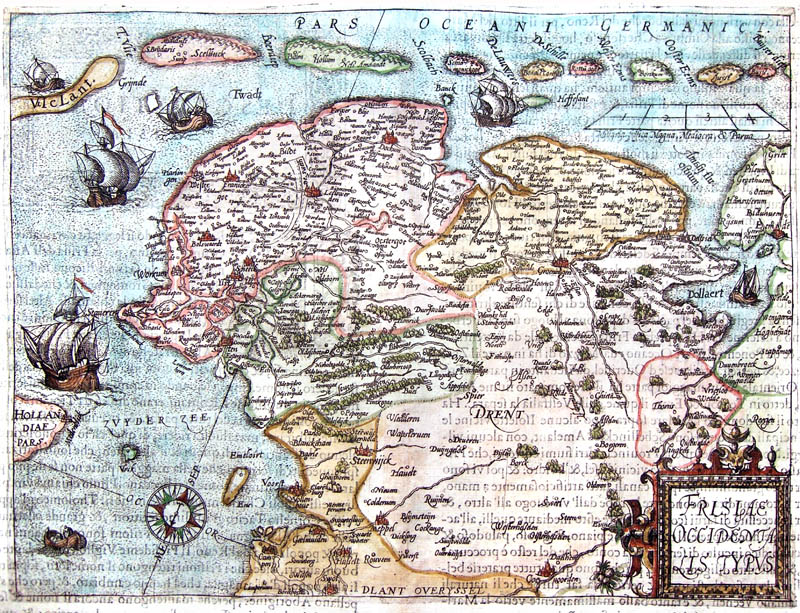 Frisia, Friesland-Groningen-Drente 1581 Guiccardini